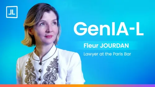 Photo of Fleur Jourdan, lawyer at the Paris Bar, to promote GenIA-L